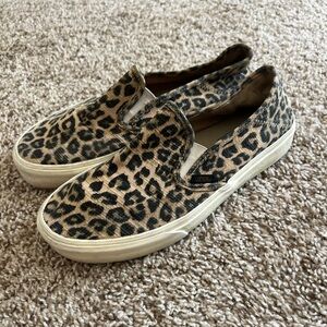Vans Wild Leopard Print Slip-Ons
